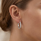 Sterling Silver Hoop Earring with Clasp