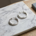 Sterling Silver Hoop Earring with Clasp