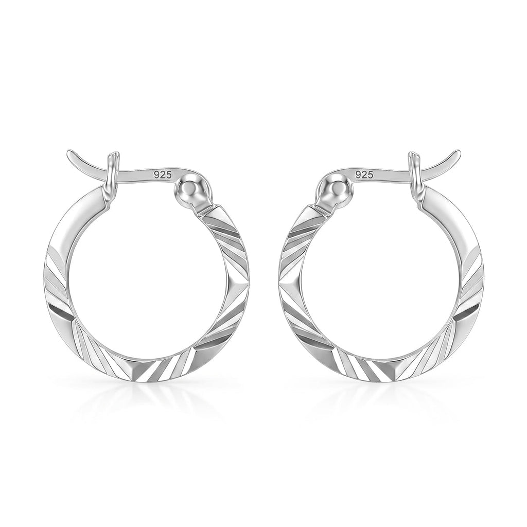 Sterling Silver Hoop Earring with Clasp