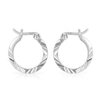 Sterling Silver Hoop Earring with Clasp