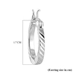 Sterling Silver Hoop Earring with Clasp
