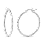 Sterling Silver Hoop Earring with Clasp