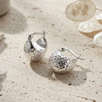 Sterling Silver Lattice Earring with Clasp
