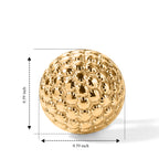 EverTrue Bronzella Collection - Button Earring with Omega Clip in Yellow Gold Tone_8620651_4