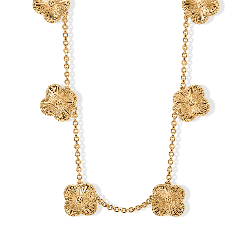 EverTrue in 18K YG Plating Station Necklace (Size - 20) Pure : Natural : Bronze : Standard Mix Metal_8620691