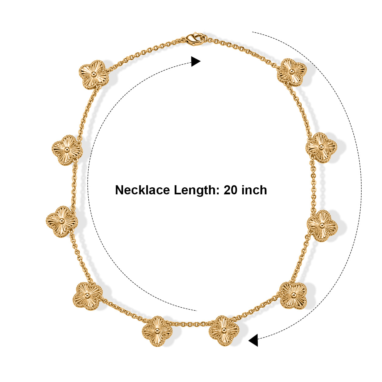 EverTrue Bronzella Collection - Station Necklace (Size - 20) in Yellow Gold Tone 8620691 2