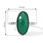 Green Onyx Solitaire Ring Sterling Silver  4.536  Ct._8620716_5