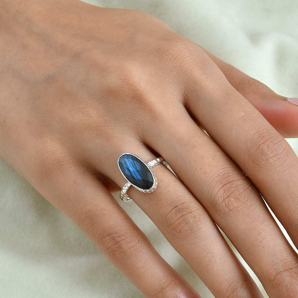 Labradorite Solitaire Ring Sterling Silver  4.429  Ct._8620771_1