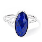 Lapis Lazuli Solitaire Ring Sterling Silver  5.550  Ct._8620778