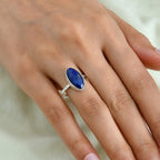 Lapis Lazuli Solitaire Ring Sterling Silver  5.550  Ct._8620781_1