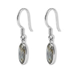 Labradorite Solitaire Lever Back Earring Sterling Silver  4.300  Ct._8620860_3