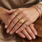 EverTrue Bronzella Collection - Floral Ring in Yellow Gold Tone_8620862_2