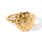 EverTrue Bronzella Collection - Floral Ring in Yellow Gold Tone_8620910