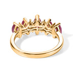 Luxuriant - African Ruby & Lab Grown Diamond (SI/G-H) Ring in Yellow Gold Plated Sterling Silver 1.30 Ct._8621389_4