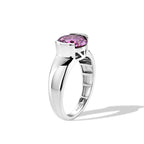 D'Joy - Pink Moissanite Solitaire Ring in Rhodium Overlay Sterling Silver 2.50 Ct._8622092_3