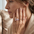 D'Joy - Pink Moissanite, White Moissanite with White Jade Classic Ring in Rose Gold Plated Sterling Silver 22.37 Ct._8622179_2