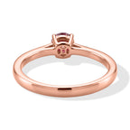 D'Joy - Pink Moissanite Solitaire Ring in Rose Gold Plated Sterling Silver_8622313_4