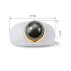 D'Joy - Tahitian Pearl (10-11mm) & Natural White Jadeite Band Ring in Yellow Gold Plated Sterling Silver 47.50 Ct._8622391_5