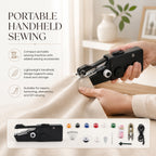 Portable Handheld Mini Electric Sewing Machine Kit with Thread & Scissors Set_8622422_1