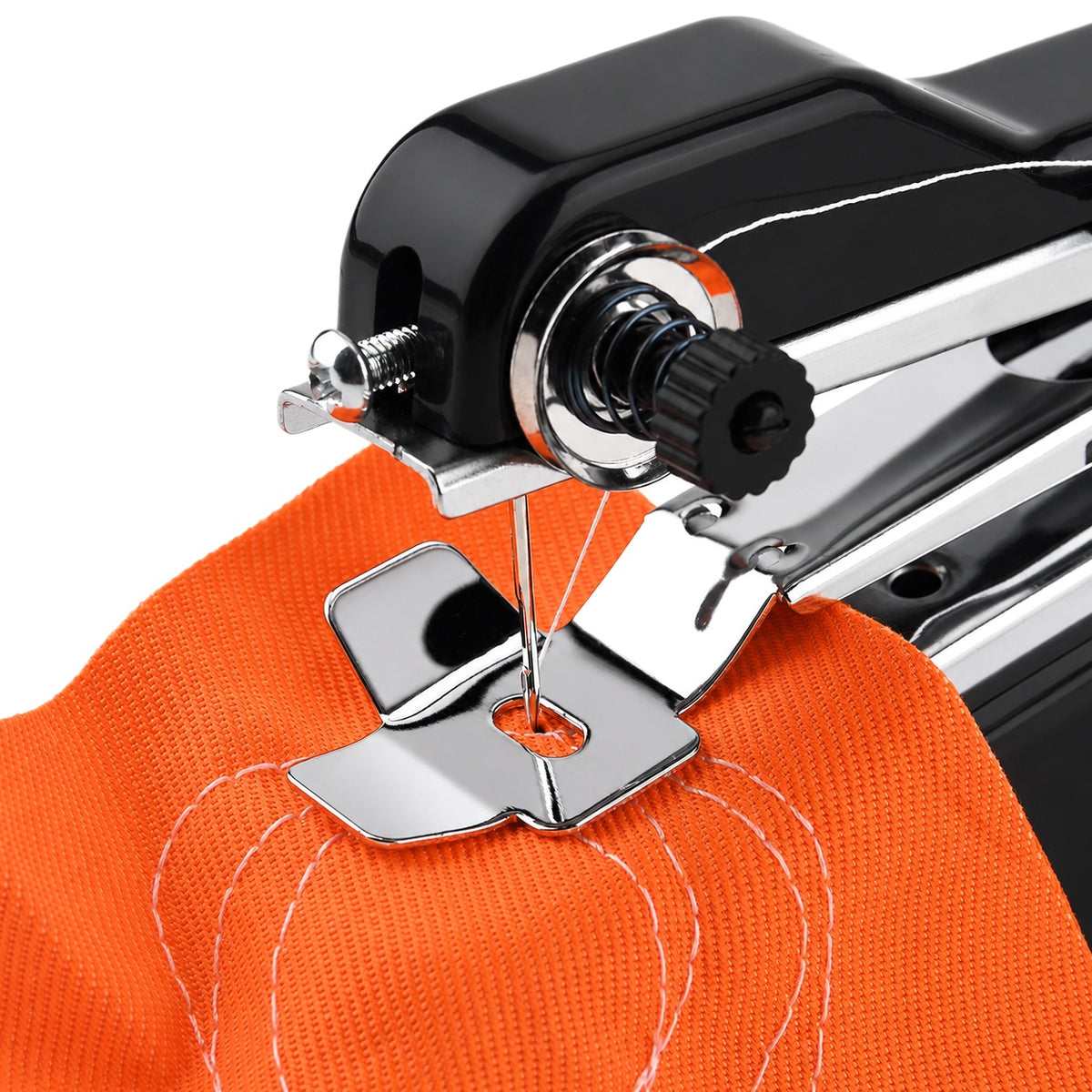 Portable Handheld Mini Electric Sewing Machine Kit with Thread &amp; Scissors Set V32637100 5