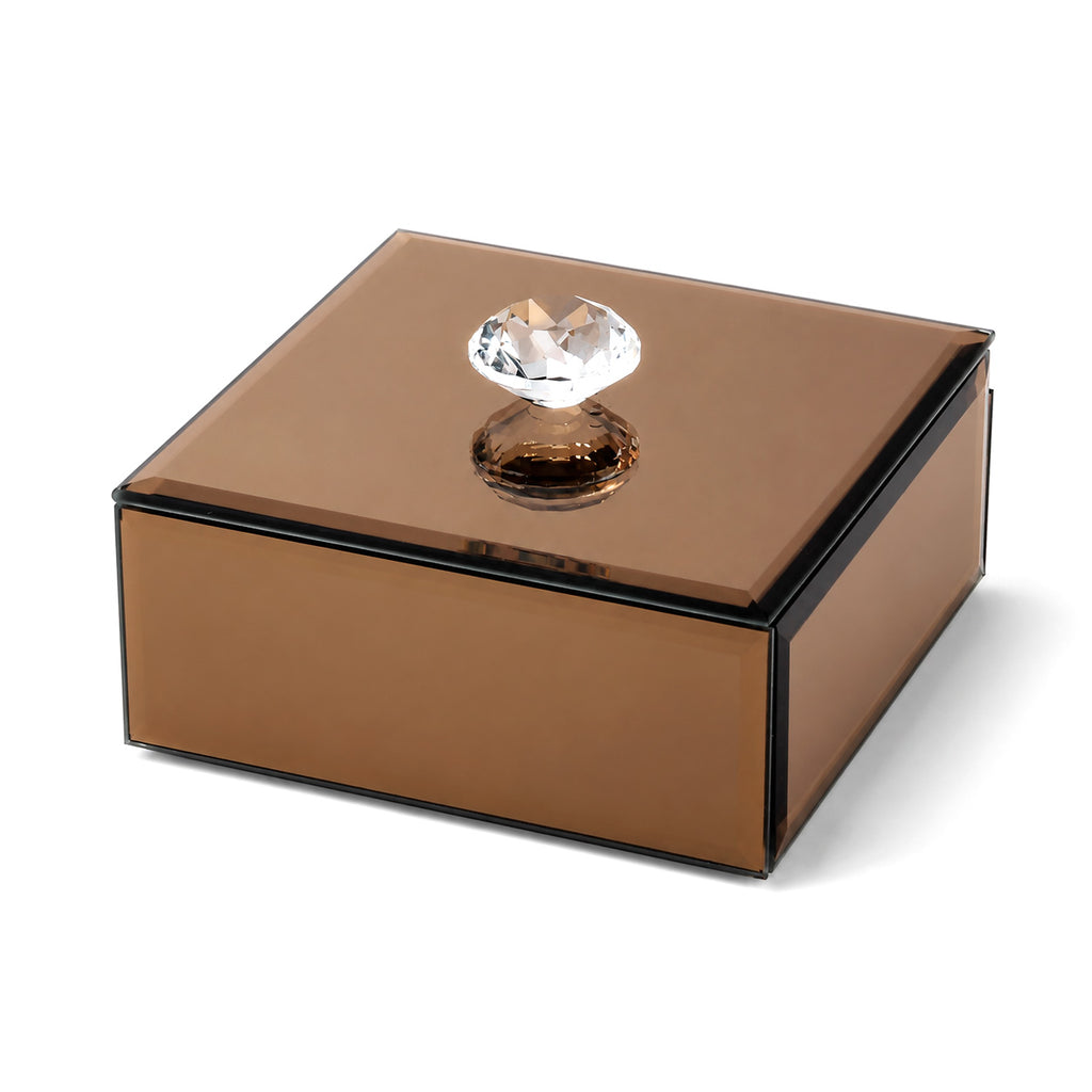 Patterned Jewellery Box (Size 10x10x4 cm) - Copper_8622423