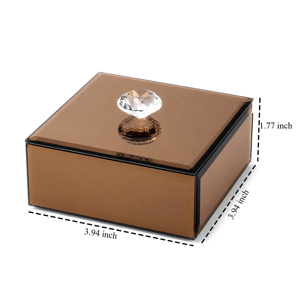 Patterned Jewellery Box (Size 10x10x4 cm) - Copper_8622423_3