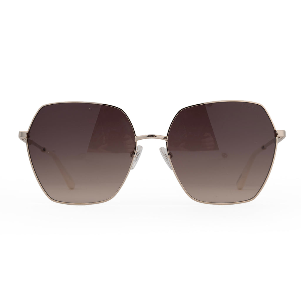 Guess Ladies Large Gold Square Metal Sunglasses 7785 32F_8622469_4
