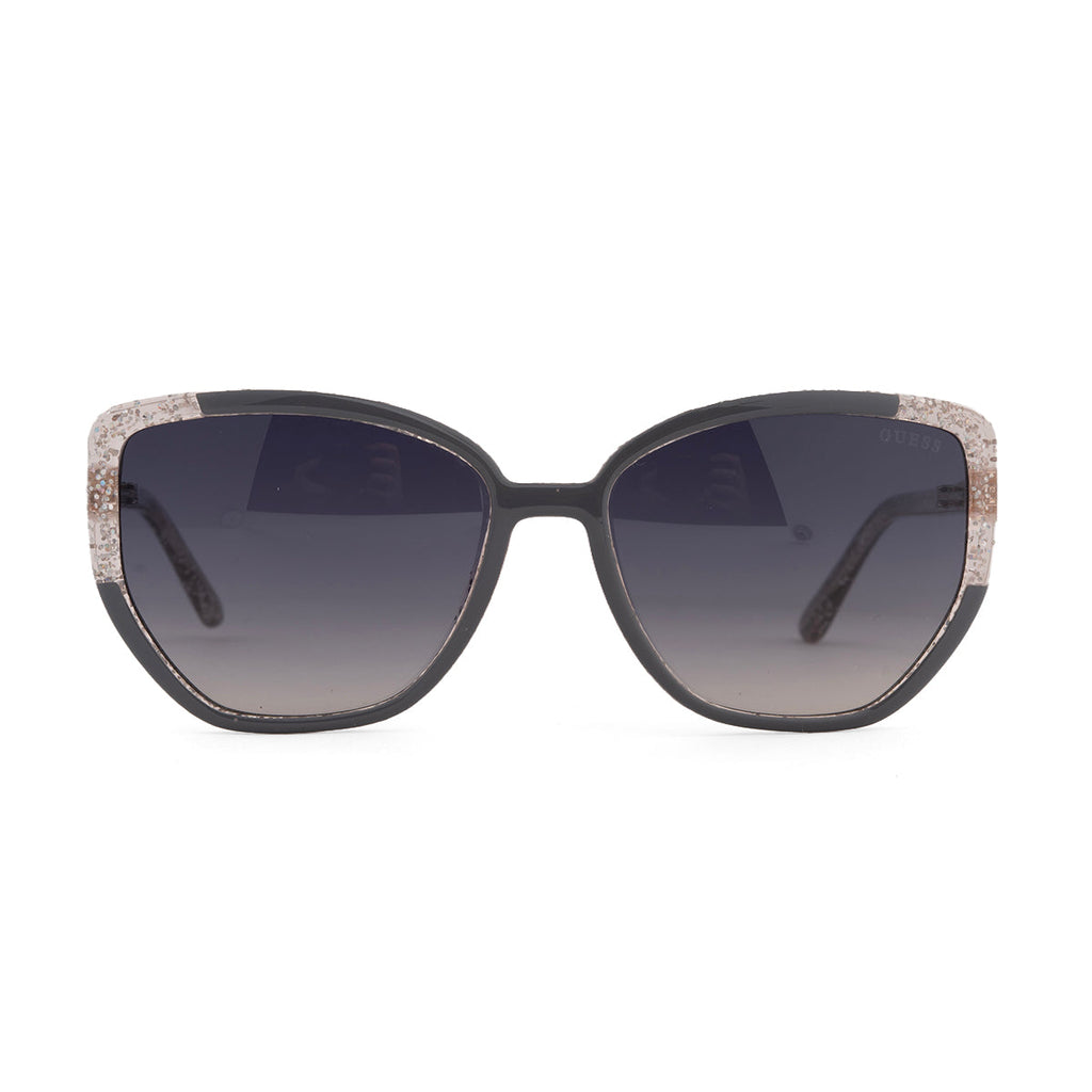 GUESS - Ladies Square Grey & Gold Sunglasses