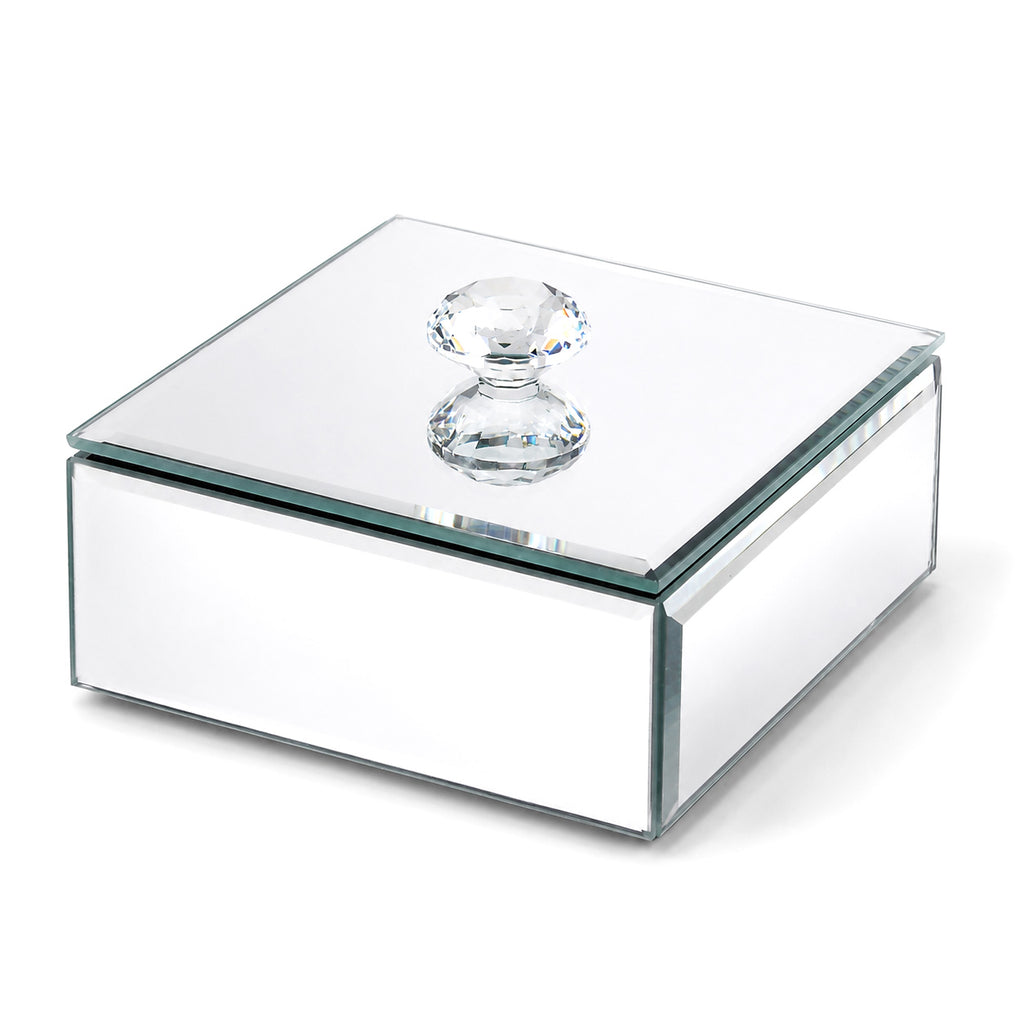 Patterned Jewellery Box (Size 10x10x4 cm) - Silver_8623574