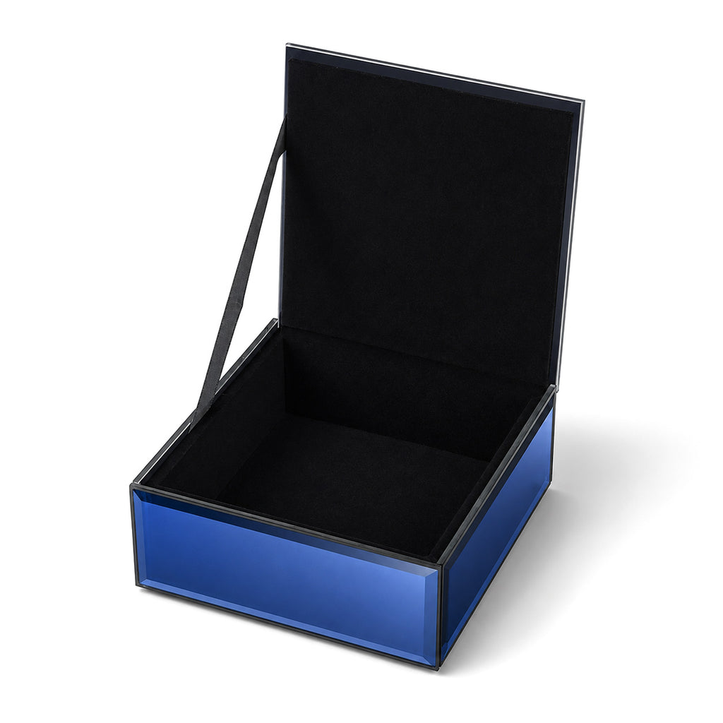 Patterned Jewellery Box (Size 10x10x4 cm) - Blue_8623575_2