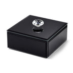 Patterned Jewellery Box (Size 10x10x4 cm) - Black_8623576