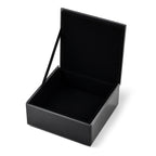 Patterned Jewellery Box (Size 10x10x4 cm) - Black_8623576_2