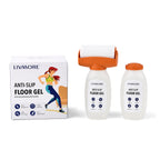 Livmore Set of 2 Anti-Slip Rug & Carpet Gel Coatings with Application Brush (2 x 300g) - Orange & White_8623763