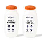 Livmore Set of 2 Anti-Slip Rug & Carpet Gel Coatings with Application Brush (2 x 300g) - Orange & White_8623763_4
