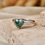 Luxuriant 10K White Gold VS Lab Grown Green Diamond EF, VS Solitaire Ring, Gold Wt.2.43 Gms  2.000  Ct._8623853_2