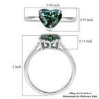 Luxuriant 10K White Gold VS Lab Grown Green Diamond EF, VS Solitaire Ring, Gold Wt.2.43 Gms  2.000  Ct._8623853_5