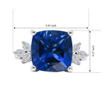 D'Joy - Ceylon Color Quartz & Moissanite Ring in Rhodium Overlay Sterling Silver 6.65 Ct._8624448_5