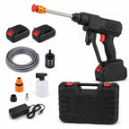 Cordless Pressure Washer with 2 x 21v Batteries, Accessories for Car, Patio and Garden Cleaning. 362psi Water Pressure - with 1 Year Warranty_8624713