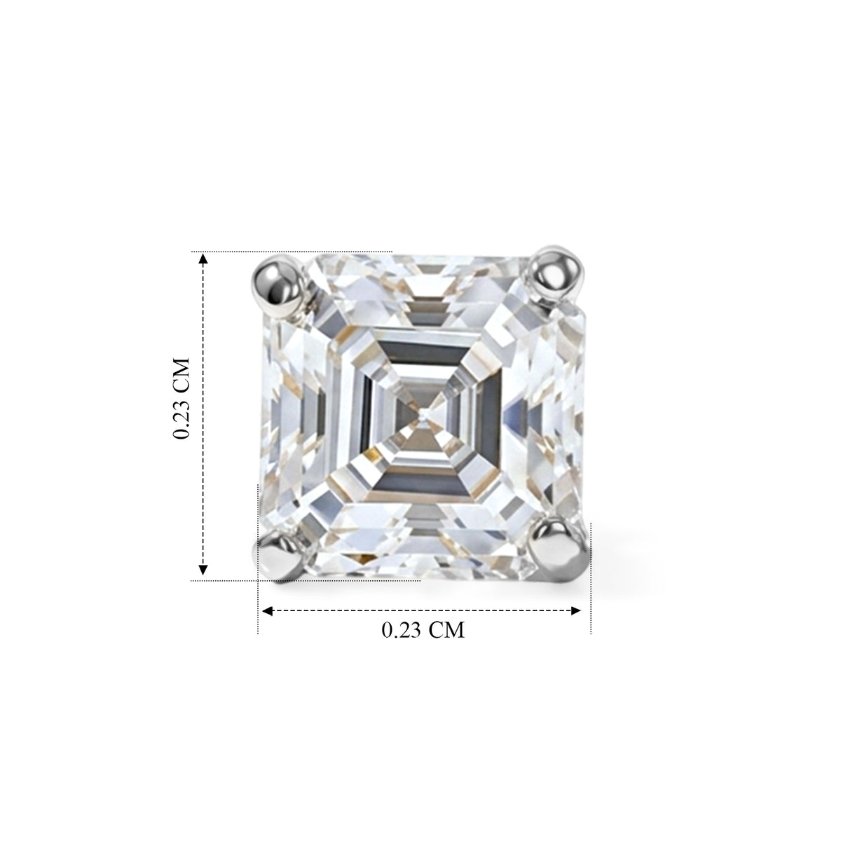 THE BRAND NEW LAUNCH - Moissanite Solitaire Stud Push Post Earring in Platinum Overlay Sterling Silver 1.77 Ct. V32521667 5
