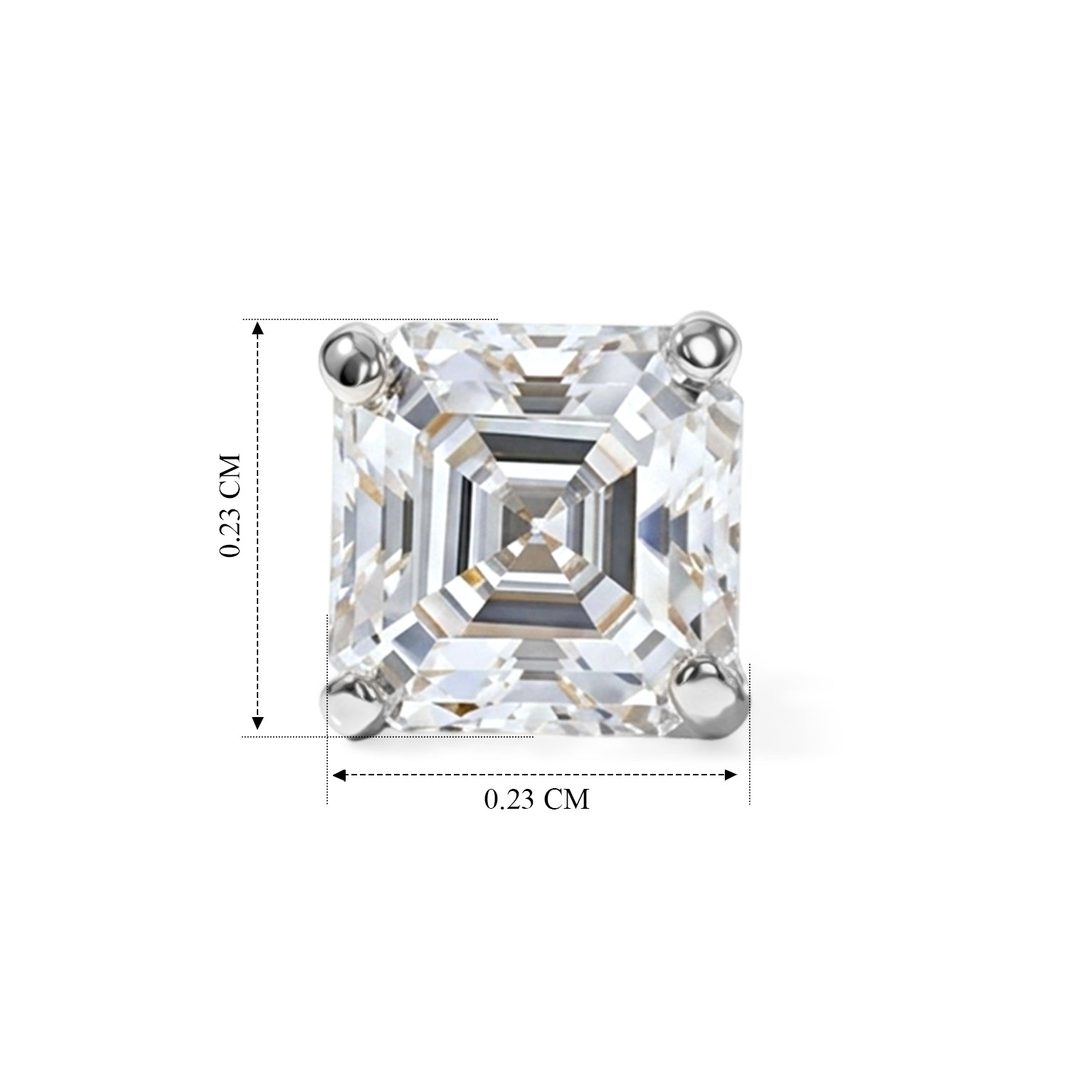 THE BRAND NEW LAUNCH - Moissanite Solitaire Stud Push Post Earring in Platinum Overlay Sterling Silver 1.77 Ct. V32521667 5