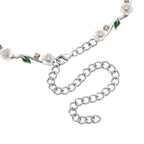 AAA Edison Pearl and Multi Gemstones Adjustable Necklace (Size - 16+2 Ext) in Rhodium Overlay Sterling Silver,Silver Wt. 14.50 Gms_8625060_3
