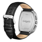 Gamages Of London Limited Edition Hand Assembled Armada Mecha Quartz 3ATM Water Resistant Watch With Genuine Leather Strap (With 5 Year Warranty) - Black_8625166_2