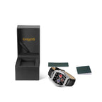Gamages Of London Limited Edition Hand Assembled Armada Mecha Quartz 3ATM Water Resistant Watch With Genuine Leather Strap (With 5 Year Warranty) - Black_8625166_3