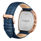 Gamages Of London Limited Edition Hand Assembled Cromwell Mecha Quartz 3ATM Water Resistant Watch With Genuine Leather Strap (With 5 Year Warranty) - Blue_8625167_2