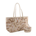 PU Patterned Tote Bag (Size 34x14x26 ) - Khaki_8625196_7