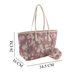 PU Patterned Tote Bag (Size 34x14x26 ) - Purple_8625197_6