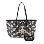 PU Patterned Tote Bag (Size 34x14x26 ) - Black_8625198