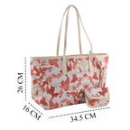 PU Patterned Tote Bag (Size 34x14x26 ) - Red_8625224_6