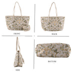 PU Patterned Tote Bag (Size 34x14x26 ) - Green_8625225_3