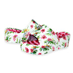 Womens Trendy Thick Soled Wedge Platform Floral Sliders (Size 8) - Pink_8625286